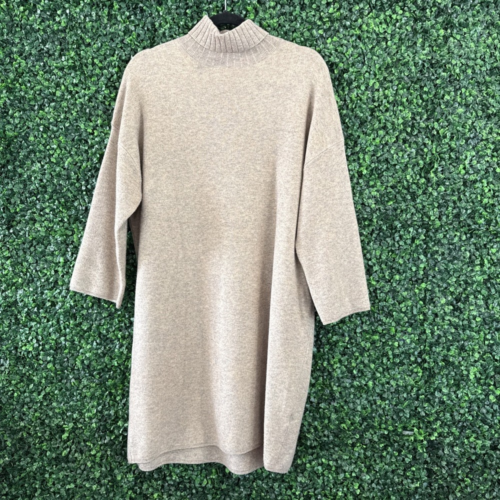 Pomander Place Dress Womens Lare Brown Sweater Dress